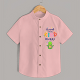 Enhance Your Boys Style Quotient With Our "Its Cool to Be Kind" Casual Shirts - PEACH - 0 - 6 Months Old (Chest 21")