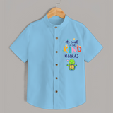 Enhance Your Boys Style Quotient With Our "Its Cool to Be Kind" Casual Shirts - SKY BLUE - 0 - 6 Months Old (Chest 21")