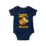 Add a Touch of Whimsy to Their Wardrobe With Our "Sweet Tooth" Casual Romper - NAVY BLUE - 0 - 3 Months Old (Chest 16")