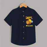 Add a Touch of Whimsy to Their Wardrobe With Our "Sweet Tooth" Casual Shirts - NAVY BLUE - 0 - 6 Months Old (Chest 21")