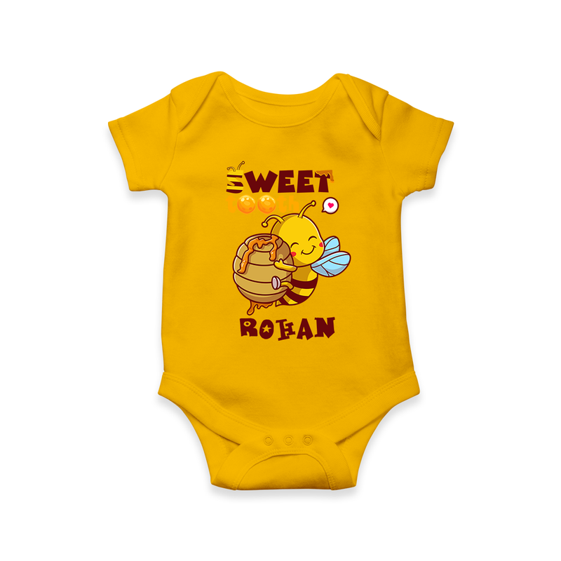 Add a Touch of Whimsy to Their Wardrobe With Our "Sweet Tooth" Casual Romper - CHROME YELLOW - 0 - 3 Months Old (Chest 16")