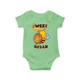 Add a Touch of Whimsy to Their Wardrobe With Our "Sweet Tooth" Casual Romper - GREEN - 0 - 3 Months Old (Chest 16")