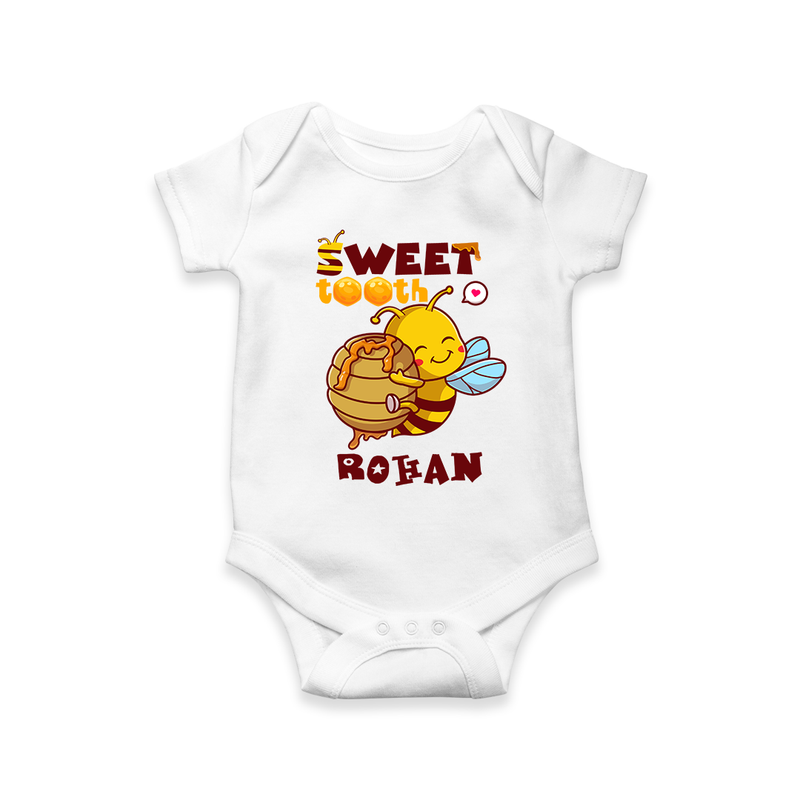 Add a Touch of Whimsy to Their Wardrobe With Our "Sweet Tooth" Casual Romper - WHITE - 0 - 3 Months Old (Chest 16")