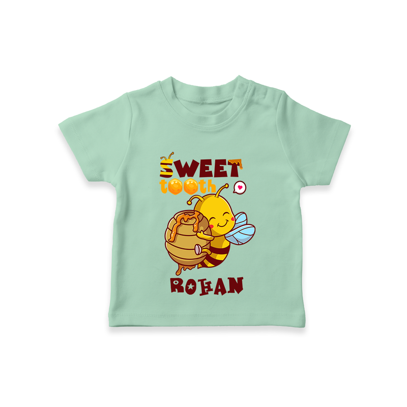 Add a Touch of Whimsy to Their Wardrobe With Our "Sweet Tooth" Casual T-Shirts - MINT GREEN - 0 - 5 Months Old (Chest 17")