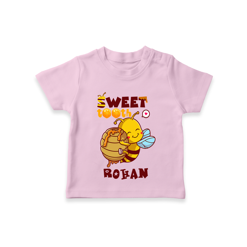 Add a Touch of Whimsy to Their Wardrobe With Our "Sweet Tooth" Casual T-Shirts - PINK - 0 - 5 Months Old (Chest 17")