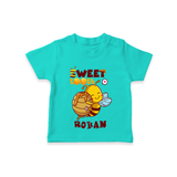 Add a Touch of Whimsy to Their Wardrobe With Our "Sweet Tooth" Casual T-Shirts - TEAL - 0 - 5 Months Old (Chest 17")