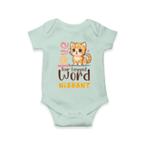 Refresh Your Sons Wardrobe With "Love is a Four Legged Word" Casual Romper - MINT GREEN - 0 - 3 Months Old (Chest 16")