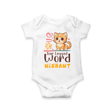 Refresh Your Sons Wardrobe With "Love is a Four Legged Word" Casual Romper - WHITE - 0 - 3 Months Old (Chest 16")