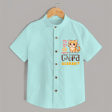 Refresh Your Sons Wardrobe With "Love is a Four Legged Word" Casual Shirts. - ARCTIC BLUE - 0 - 6 Months Old (Chest 21")