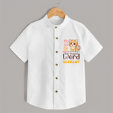 Refresh Your Sons Wardrobe With "Love is a Four Legged Word" Casual Shirts. - WHITE - 0 - 6 Months Old (Chest 21")