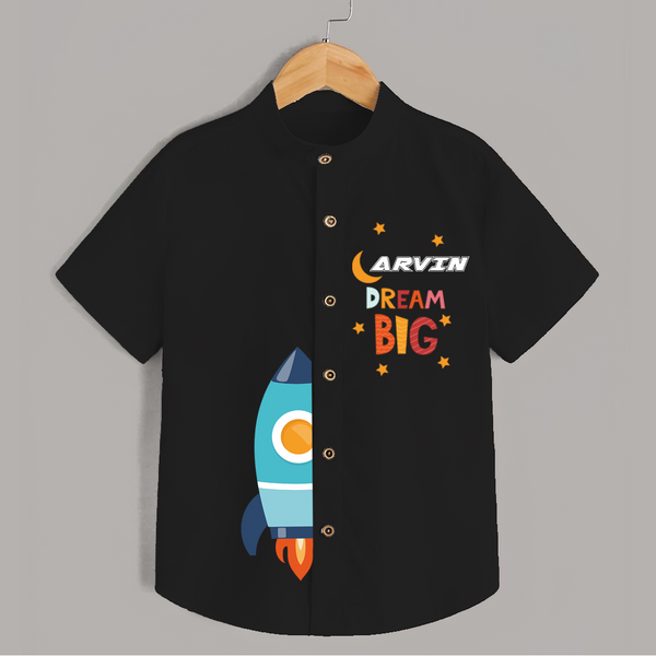 Dream Big Shirt | Custom Shirt for Little Dreamers - BLACK - 0 - 6 Months Old (Chest 23")