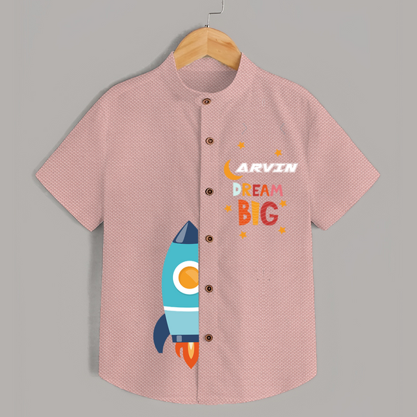 Dream Big Shirt | Custom Shirt for Little Dreamers - PEACH - 0 - 6 Months Old (Chest 23")
