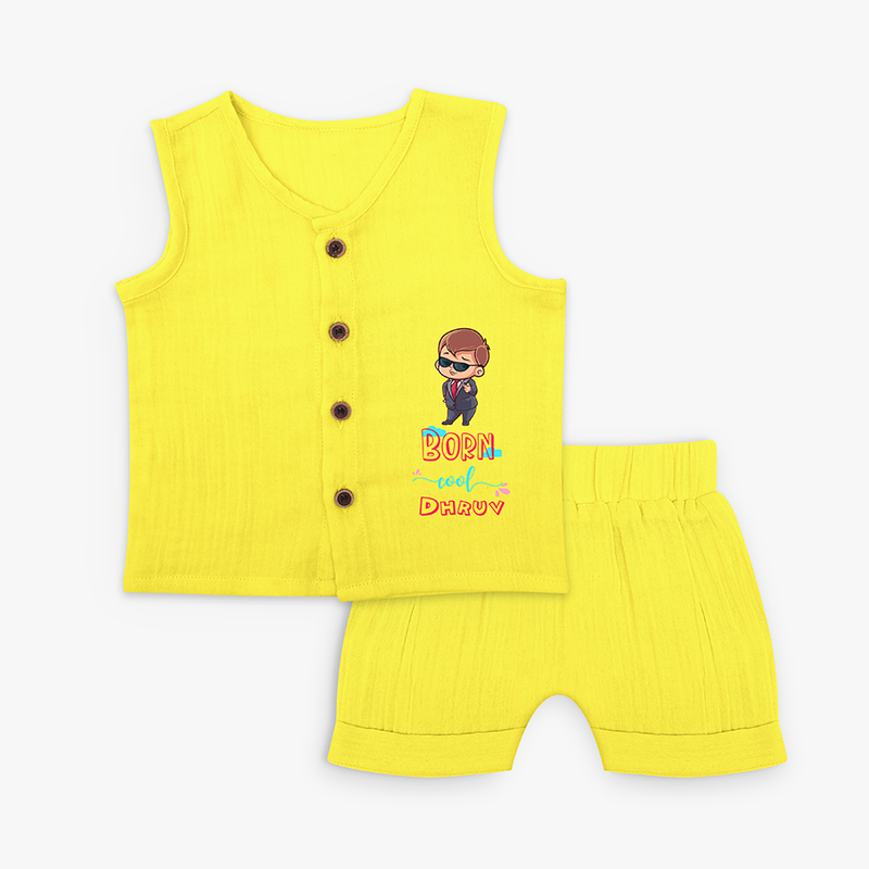 Born Cool - Style Icon Jabla Set For Babies - YELLOW - 0 - 3 Months Old (Chest 9.8")