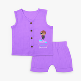 Born Cool - Cool Attitude Jabla Set for babies - PURPLE - 0 - 3 Months Old (Chest 9.8")