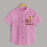 My Hero Has Paws Shirt | Personalized Baby Shirt for Dog Lovers - BABY PINK - 0 - 6 Months Old (Chest 23")