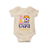Love Is A Four Legged Word Romper/onesie | Custom Baby Romper/onesie for Pet Lovers - IVORY - New Born (Chest 14")