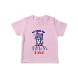 My Bestie Has Paws T-shirt | Custom Baby T-shirt for Animal Lovers - BABY PINK - 0-5 Months Old (Chest 17")