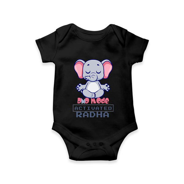 DND Mode Activated Romper/onesie | Custom Baby Romper/onesie for Little Introverts - BLACK - New Born (Chest 14")