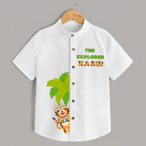 The Explorer Shirt | Custom Shirt for Adventurous Kids - WHITE - 0 - 6 Months Old (Chest 23")