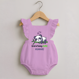 Tired of Being Cute Romper Frock | Custom Baby Romper Frock for Adorable Little Ones - BABY PINK - 0 - 3 Months Old (Chest 19")