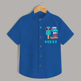 Stay Cool and Eat an Ice Cream Shirt | Custom Baby Shirt for Ice Cream Lovers - COBALT BLUE - 0 - 6 Months Old (Chest 23")
