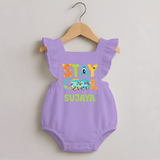 Stay Cool Romper Frock | Custom Baby Romper Frock for Chill Kids - LILAC - 0 - 3 Months Old (Chest 19")