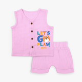 Let's Go Play - Fun Overload Jabla  Set For Babies - LAVENDER ROSE - 0 - 3 Months Old (Chest 9.8")