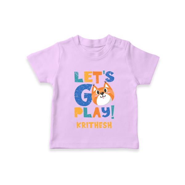Let's Go Play T-shirt | Custom Baby T-shirt for Active Little Ones - LILAC - 0-5 Months Old (Chest 17")