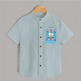 Little Monster Shirt | Personalized Baby Shirt for Playful Kids - ARCTIC BLUE - 0 - 6 Months Old (Chest 23")