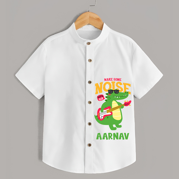 Make Some Noise Shirt | Custom Shirt for Little Noisemakers - WHITE - 0 - 6 Months Old (Chest 23")