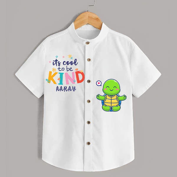 It's Cool to Be Kind Shirt | Custom Shirt for Sweet and Kind Souls - WHITE - 0 - 6 Months Old (Chest 23")