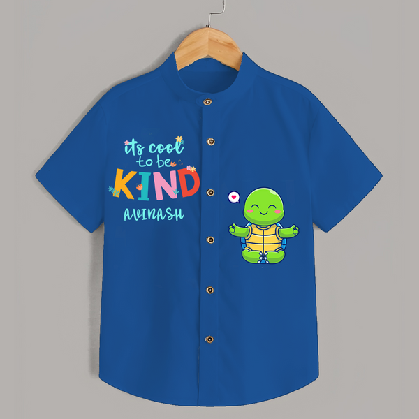 It's Cool to Be Kind Shirt | Custom Shirt for Sweet and Kind Souls - COBALT BLUE - 0 - 6 Months Old (Chest 23")