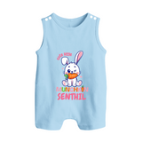 Cute Little Munchkin Romper Suit/Sleeveless Romper | Personalized Baby Romper Suit/Sleeveless Romper for Adorable Kids - BABY BLUE - 0 - 5 Months Old (Chest 18")
