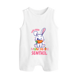 Cute Little Munchkin Romper Suit/Sleeveless Romper | Personalized Baby Romper Suit/Sleeveless Romper for Adorable Kids - WHITE - 0 - 5 Months Old (Chest 18")