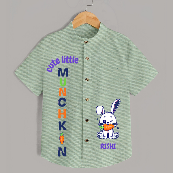 Cute Munchkin Shirt | Personalized Shirt for Adorable Little Ones - MINT GREEN - 0 - 6 Months Old (Chest 23")