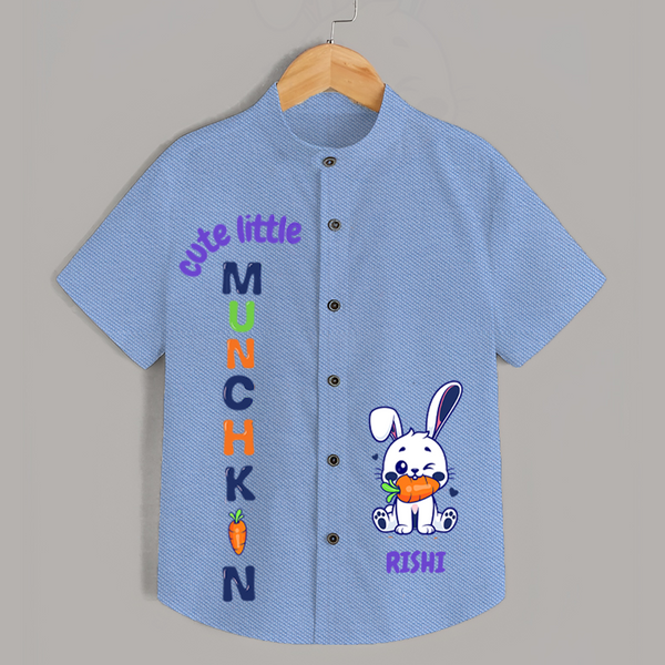 Cute Munchkin Shirt | Personalized Shirt for Adorable Little Ones - SKY BLUE - 0 - 6 Months Old (Chest 23")