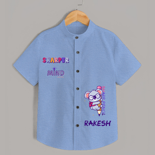 Sharper Mind, Sharp Pencil Shirt | Custom Shirt for Future Scholars - SKY BLUE - 0 - 6 Months Old (Chest 23")