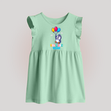 Fly High Baby Frock | Personalized Baby Frock for Dreamers and Doers - MINT GREEN - 0 - 3 Months Old (Chest 17")