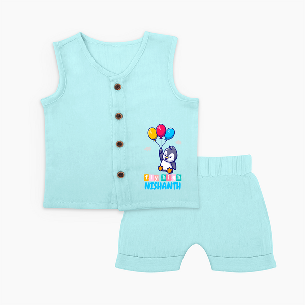 Fly High Jabla Set | Personalized Baby Jabla Set for Dreamers and Doers - BABY BLUE - 0 - 3 Months Old (Chest 9.8")