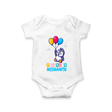 Fly High Romper/onesie | Personalized Baby Romper/onesie for Dreamers and Doers - WHITE - New Born (Chest 14")