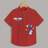 Fly High Shirt | Personalized Shirt for Little Dreamers and Achievers - RED - 0 - 6 Months Old (Chest 23")