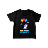 Fly High T-shirt | Personalized Baby T-shirt for Dreamers and Doers - BLACK - 0-5 Months Old (Chest 17")