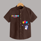 Fly High Shirt | Personalized Shirt for Little Dreamers and Achievers - CHOCOLATE BROWN - 0 - 6 Months Old (Chest 23")