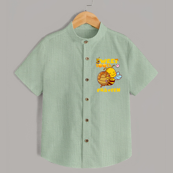 Sweet Tooth Shirt | Custom Baby Shirt for Candy Lovers - MINT GREEN - 0 - 6 Months Old (Chest 23")
