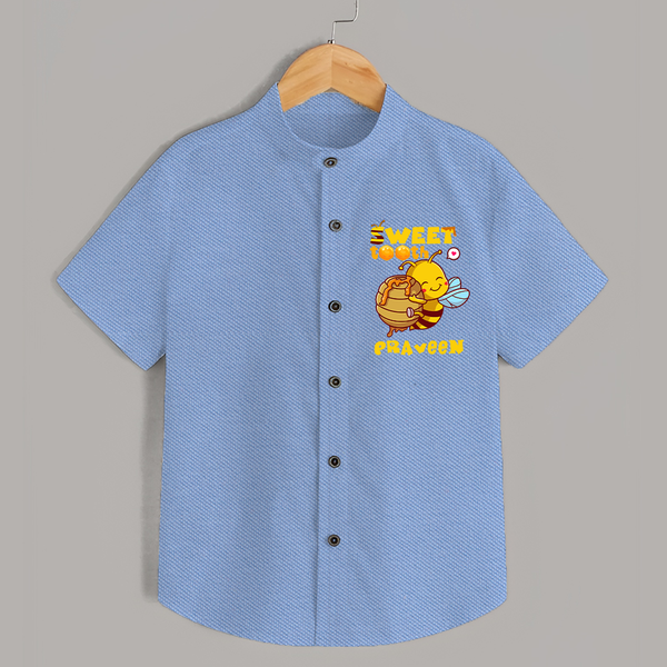 Sweet Tooth Shirt | Custom Baby Shirt for Candy Lovers - SKY BLUE - 0 - 6 Months Old (Chest 23")