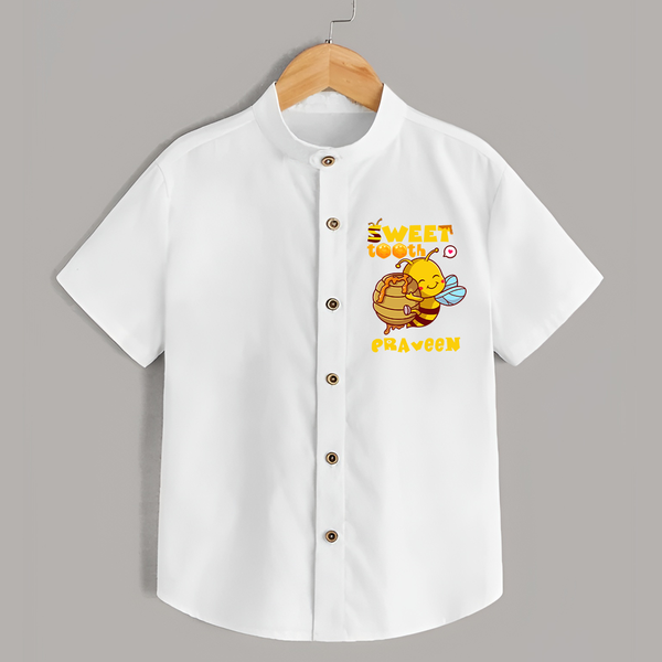 Sweet Tooth Shirt | Custom Baby Shirt for Candy Lovers - WHITE - 0 - 6 Months Old (Chest 23")