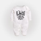 I Am Proof That God Answers Prayers Sleep Suit | Custom Baby Sleep Suit for Your Little Miracle - WHITE - New Born (Chest 7.5")