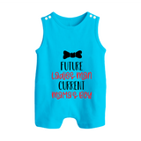 Future Ladies' Man Current Mama's Boy Romper Suit | Personalized Baby Romper Suit for Mama's Boy - SKY BLUE - 0 - 5 Months Old (Chest 18")