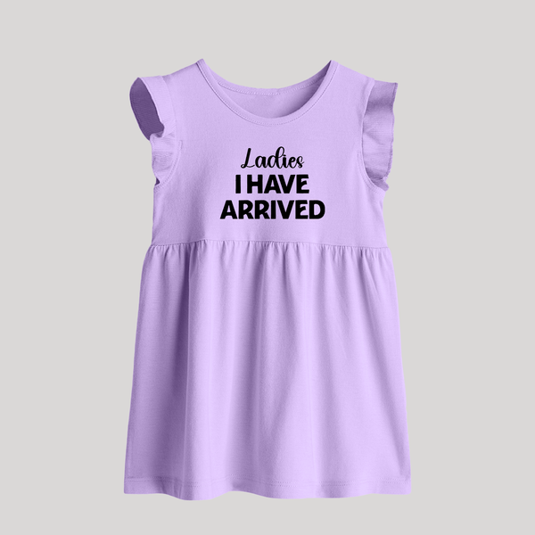 Ladies I Have Arrived Baby Frock | Custom BabyFrock for Your Little Gentleman - LILAC - 0 - 3 Months Old (Chest 17")