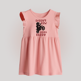 Daddy's New Riding Buddy Baby Frock | Personalized BabyFrock for Daddy's Little Partner - BABY PINK - 0 - 3 Months Old (Chest 17")